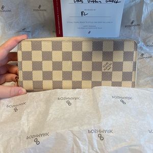 100% Authentic Damier Azur Louis Vuitton Wallet